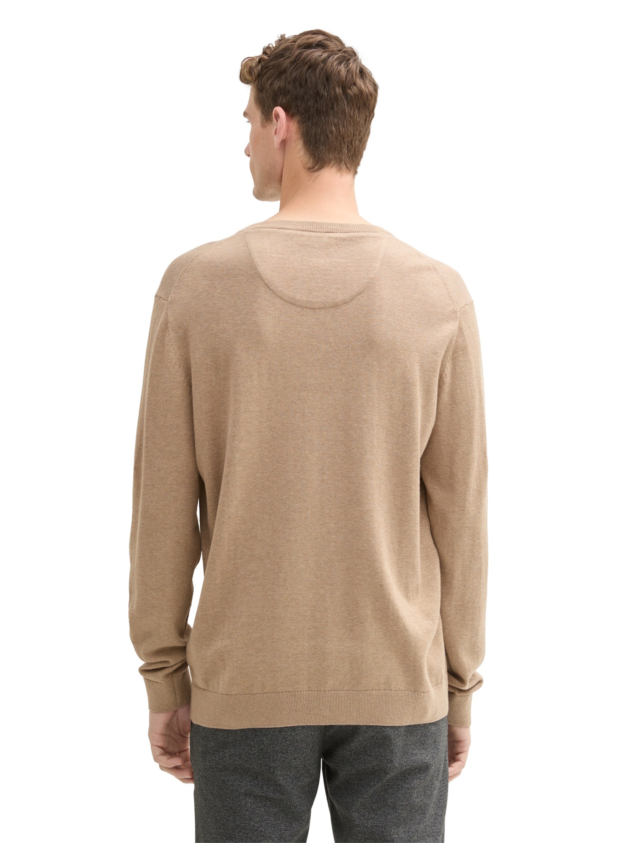 TOM TAILOR Sweater in Brown: front