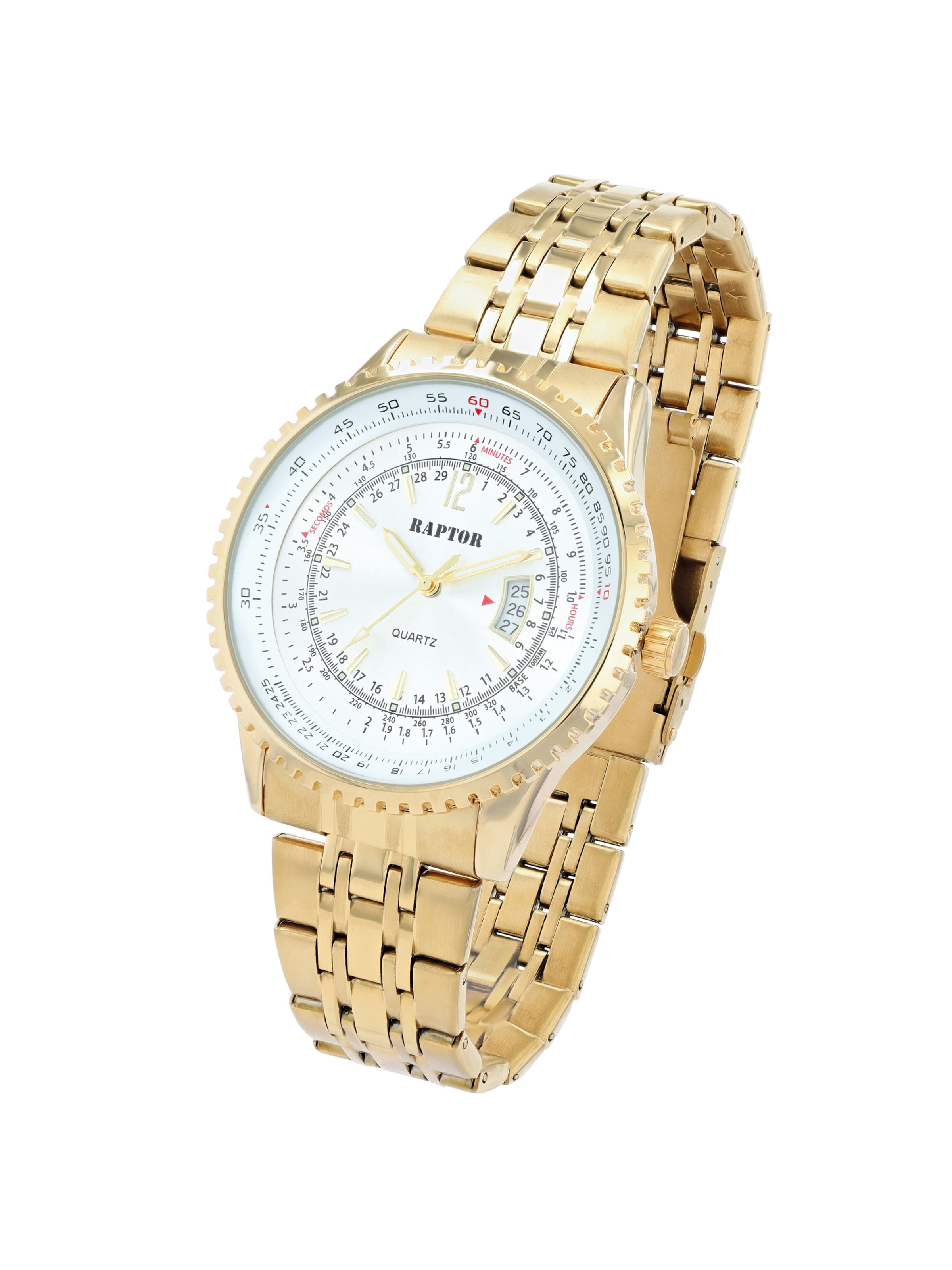 Raptor Analog Watch 'Finley, Datumsanzeige' in One size in Gold, Item view