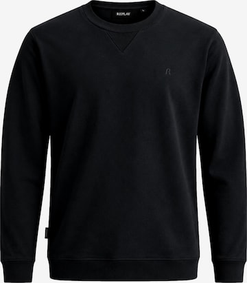 REPLAY Sweatshirt in Zwart: voorkant