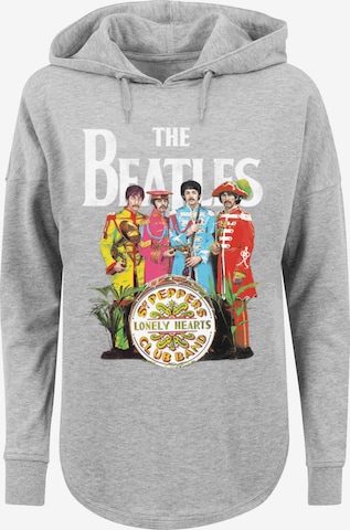 F4NT4STIC Sweatshirt 'The Beatles Band Sgt Pepper Black' in Grau: predná strana
