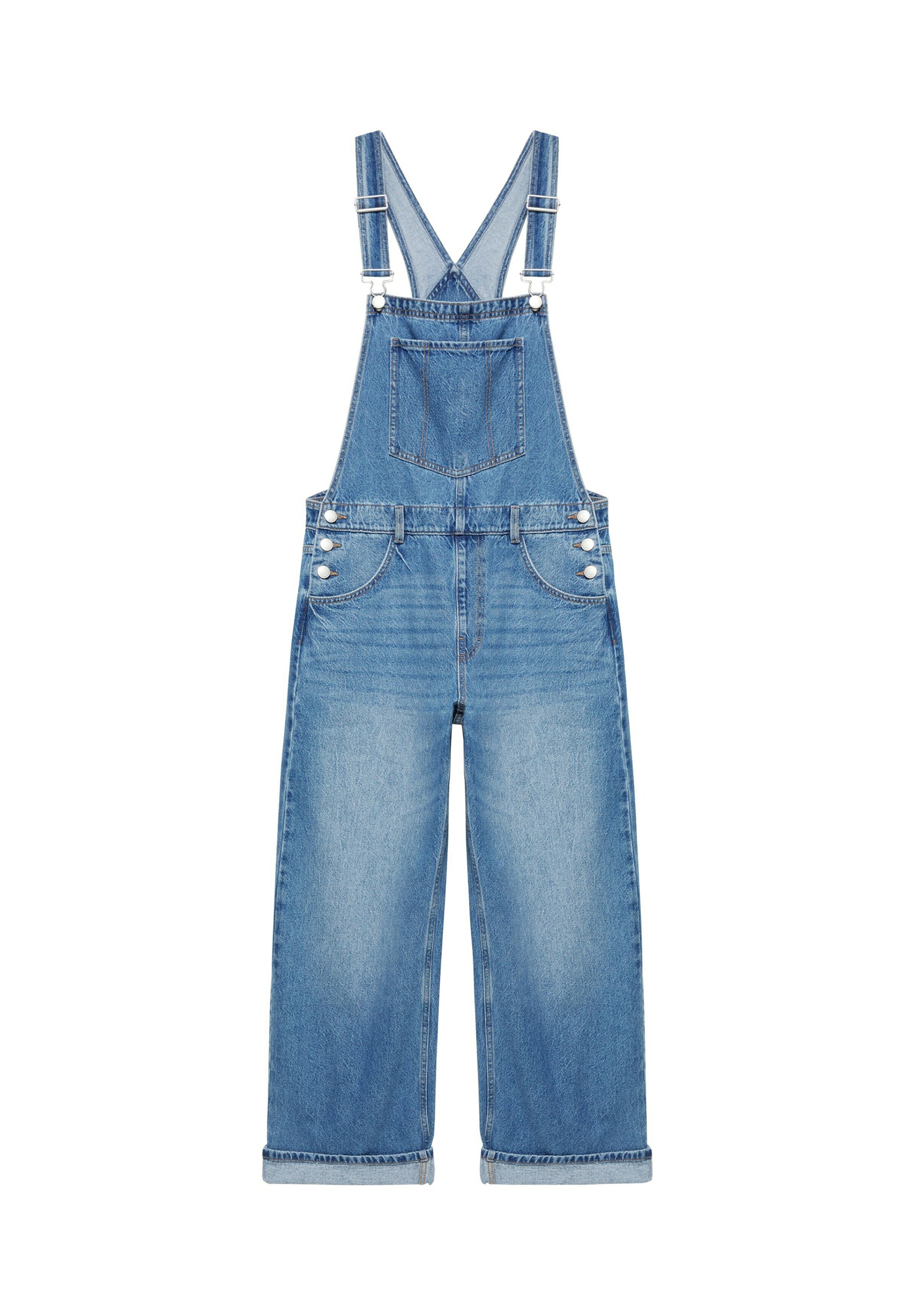 Pull&Bear Overalljeans i XS i blå, Produktvisning