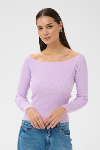 Pull-over 'KALiara' Kaffe en violet : devant