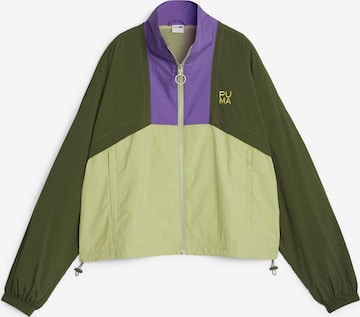 PUMA Athletic Jacket 'Infuse' in Green: front