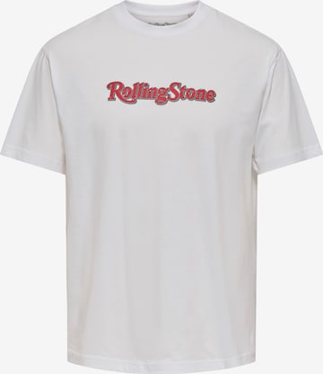 Only & Sons Shirt 'ONSROLLING STONE' in White: front