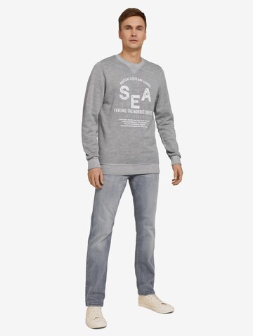 TOM TAILOR - Sweatshirt em cinzento