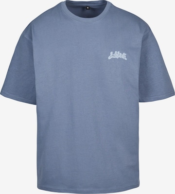 Lost Youth Shirt 'Amalfi Dreamscape' in Blue: front