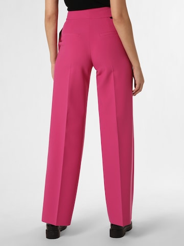 HUGO Red Regular Pleat-Front Pants in Pink