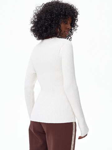 Blue Shadow Sweater in Beige