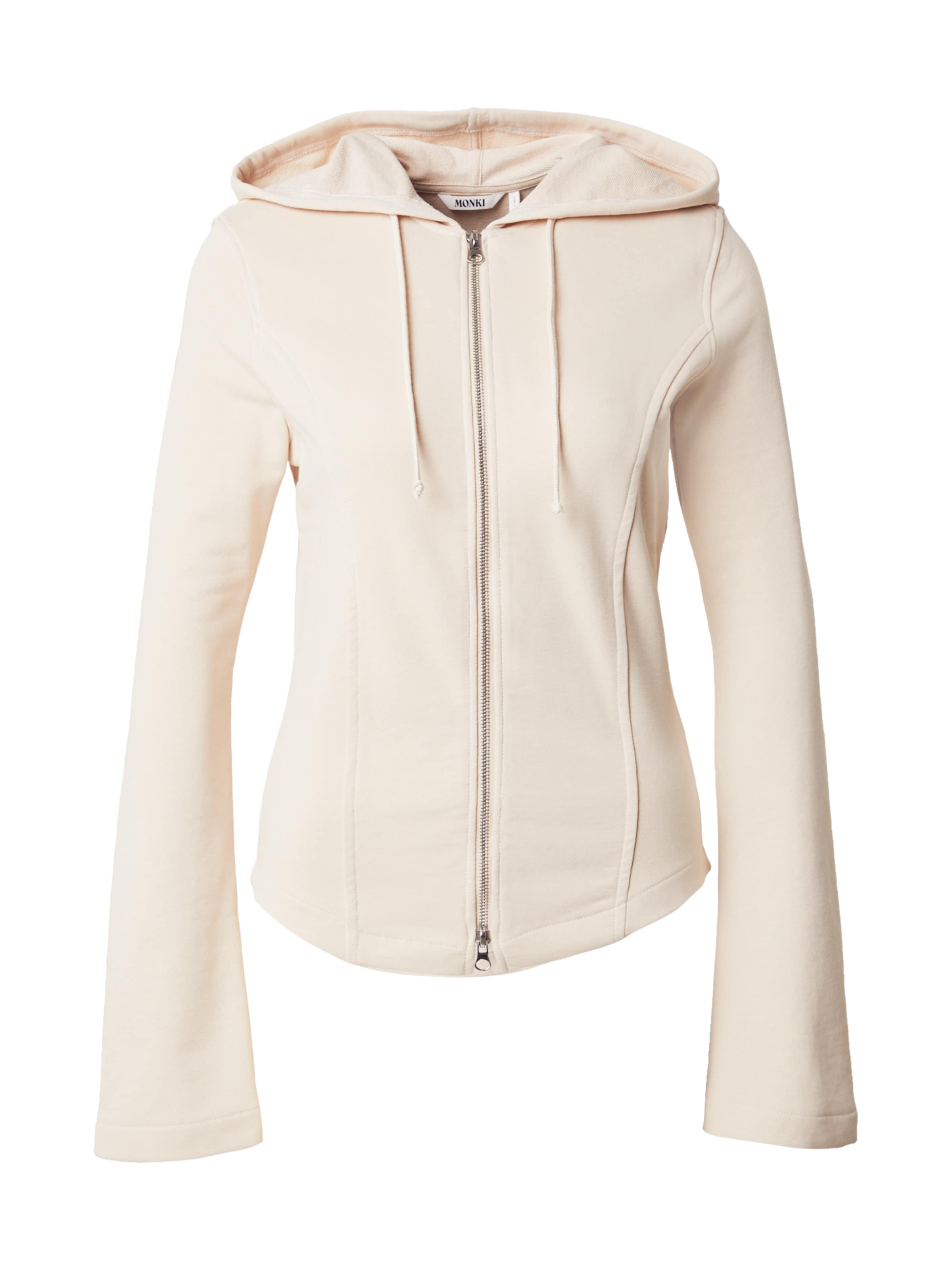 Monki Bluza rozpinana w kolorze beżowy: przód