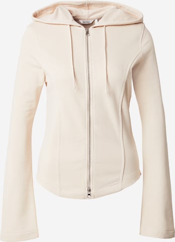 Veste de survêtement Monki en beige : devant