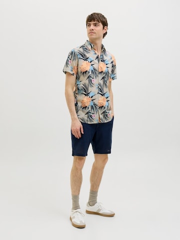 JJ Rebel Regular Fit Hemd 'JREBBASTIAN' in Beige