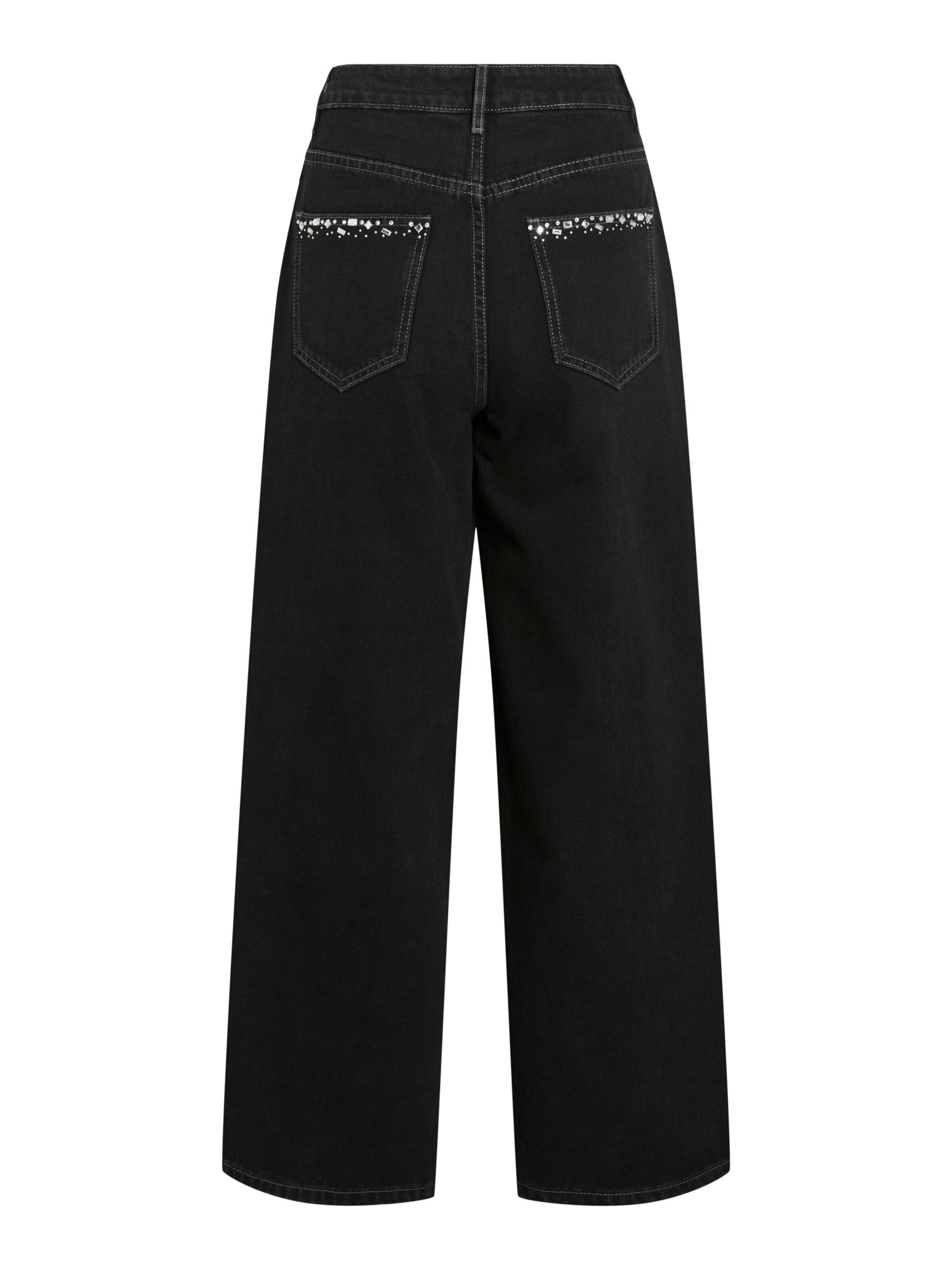 VILA Wide Leg Jeans 'VIFreya' in Grau