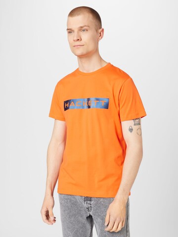 Hackett London Koszulka w kolorze pomarańczowy: przód