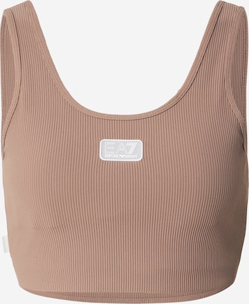Bustier Haut EA7 Emporio Armani en gris : devant