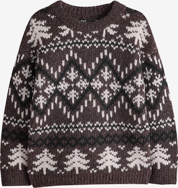 Pull-over 'Christmas' Next en marron : devant