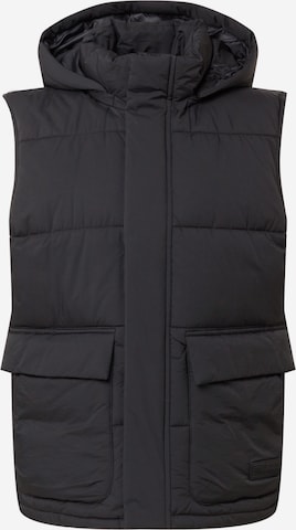 TOM TAILOR DENIM Bodywarmer in Zwart: voorkant