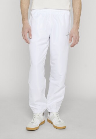 Effilé Pantalon de sport 'Carson' Sergio Tacchini en blanc : devant