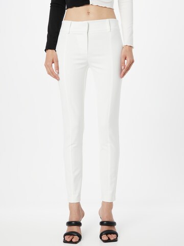 PATRIZIA PEPE Slim fit Trousers in White: front
