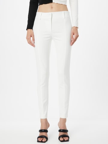 Coupe slim Pantalon PATRIZIA PEPE en blanc : devant