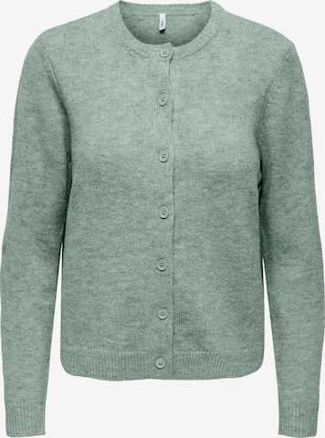 Cardigan 'ONLOLIVIA' ONLY en vert : devant