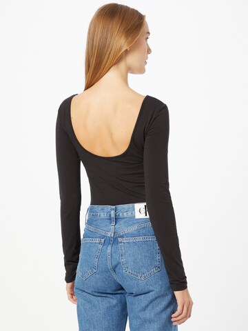 Calvin Klein Jeans Košeľové body - Čierna