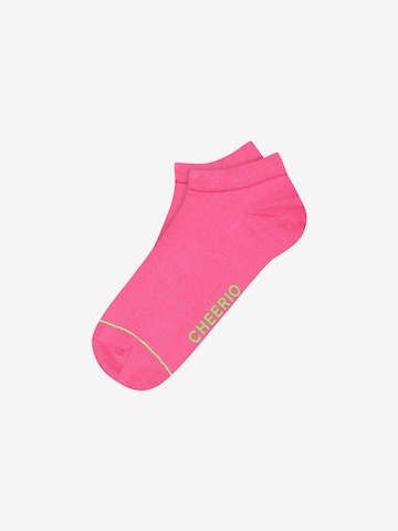 CHEERIO* Sokken 'SNEAKER PAL' in Roze: voorkant