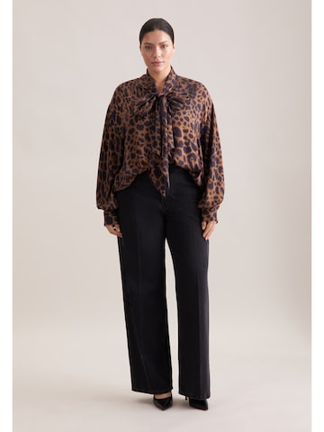 SEIDENSTICKER Blouse 'Ausgestellte' in Bruin