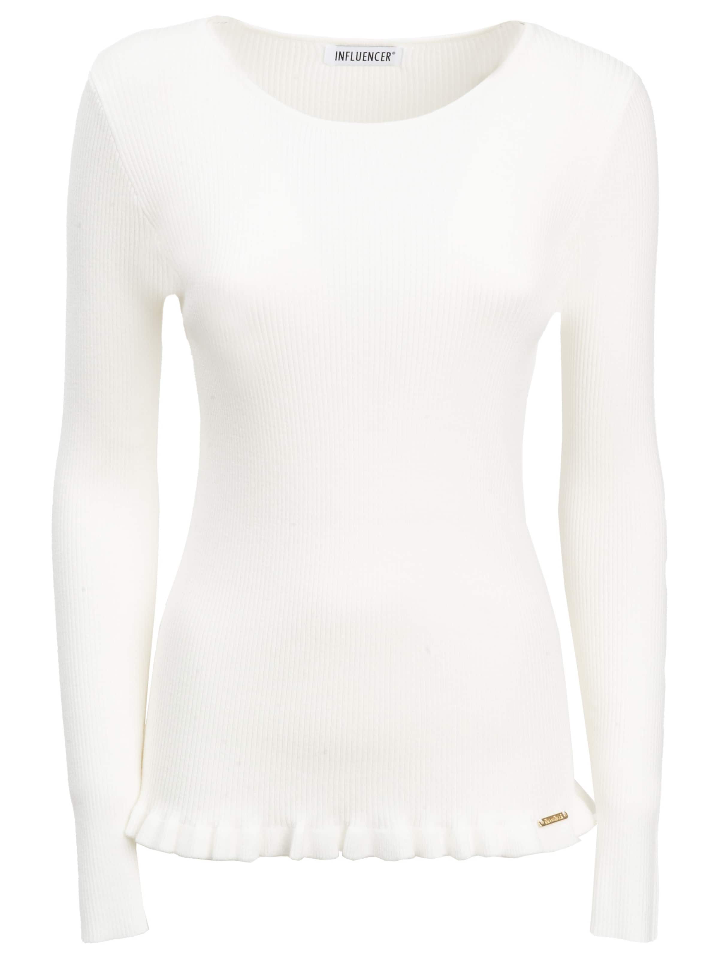 Pullover di Influencer in bianco: frontale