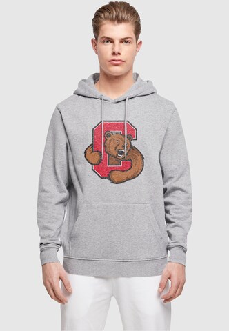 Merchcode Sweatshirt 'Cornell University - Bear' in Grijs: voorkant
