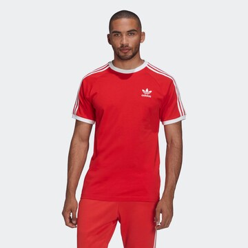 ADIDAS ORIGINALS Shirt 'Adicolor Classics 3-Stripes' in Rood: voorkant