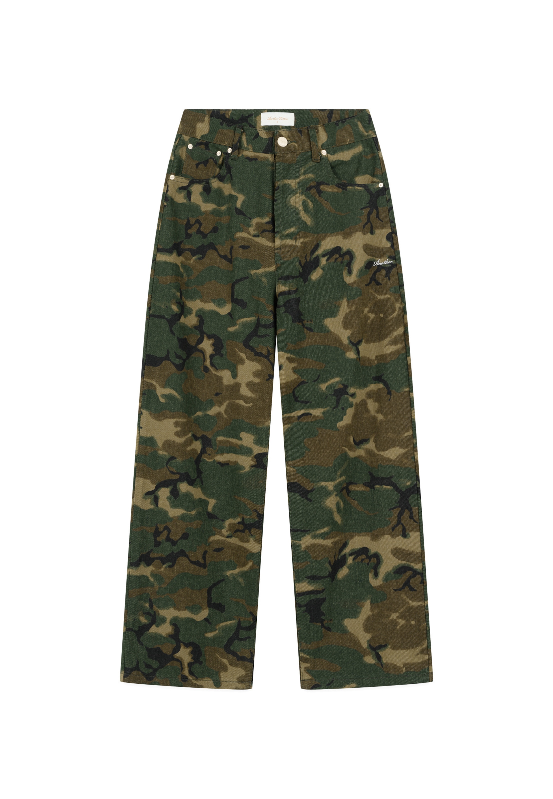 regular Jeans di Another Cotton Lab in verde: frontale