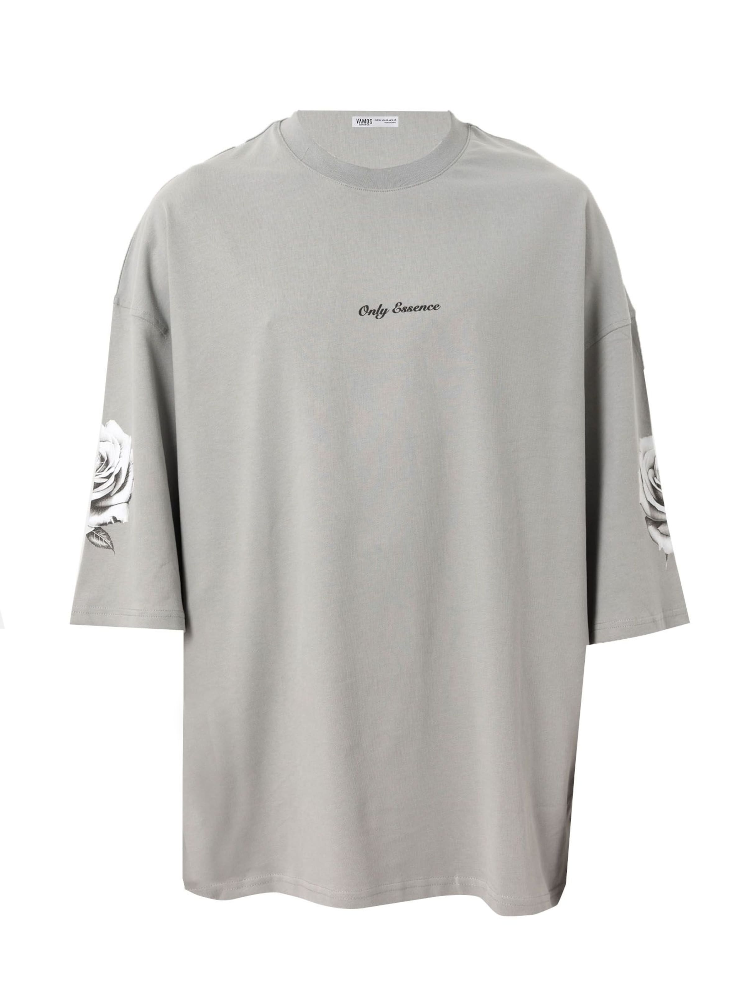 VAMOS CLO Tričko - Sivá: predná strana