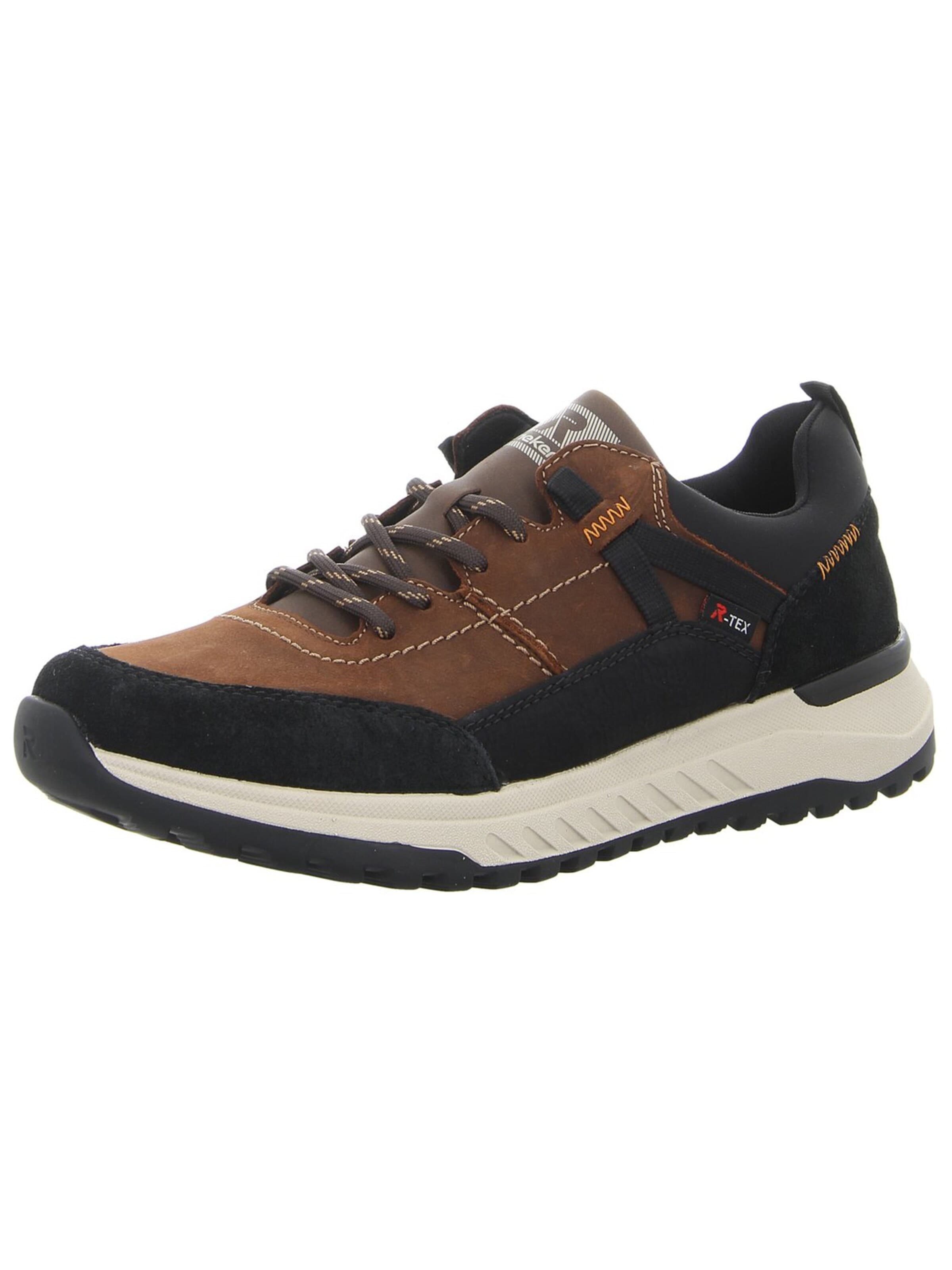 Rieker Veterschoen 'Sneaker Herren U0100-22 Leder-Mix in braun' in Bruin: voorkant