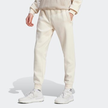 Effilé Pantalon 'Adicolor Seasonal' ADIDAS ORIGINALS en beige : devant