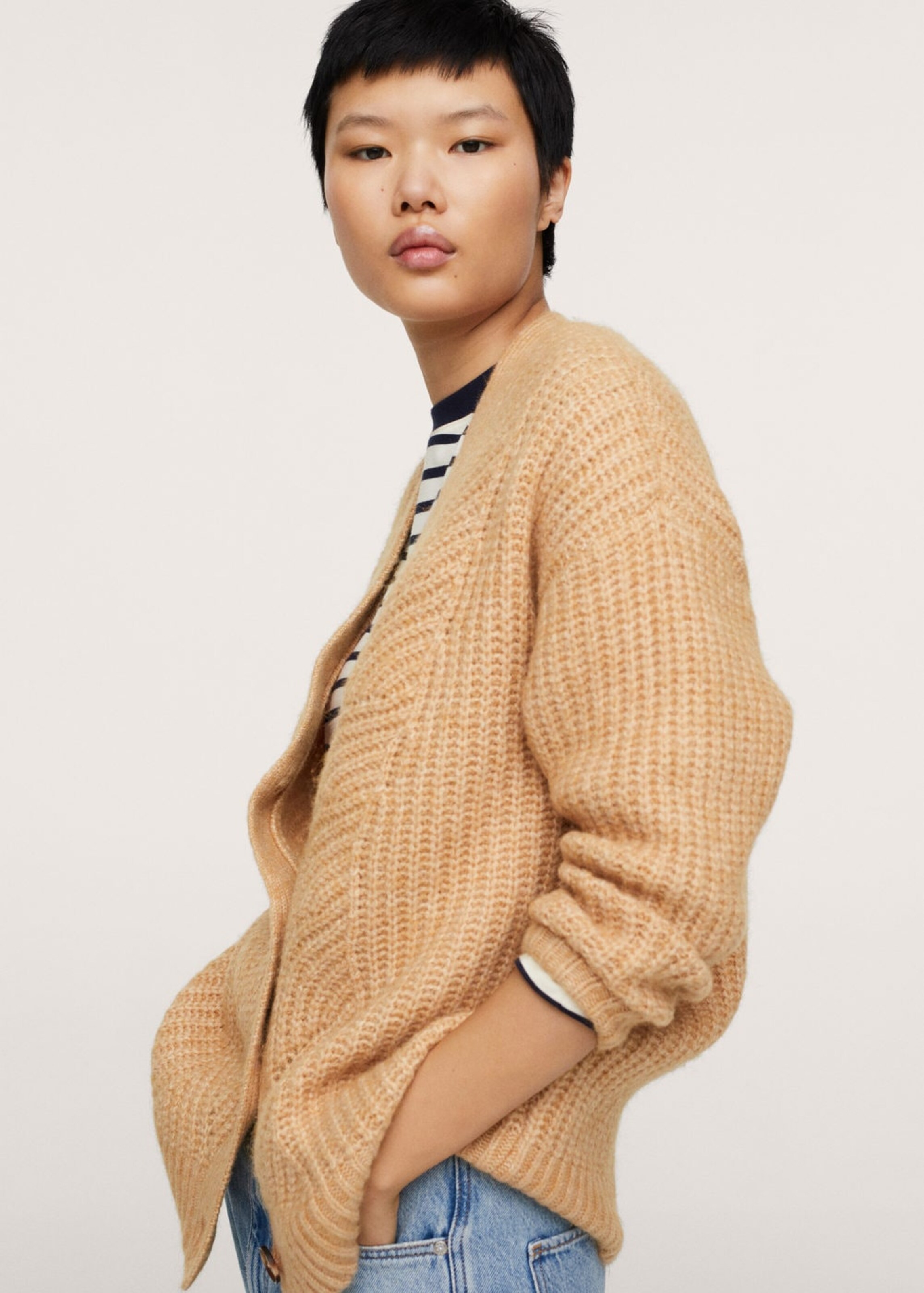 Cardigan Radio MANGO en Noisette ABOUT YOU
