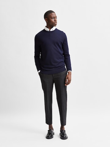 SELECTED HOMME Pullover 'Town' in Blau