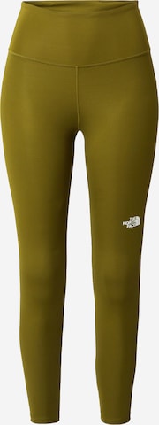 THE NORTH FACESkinny Sportske hlače 'FLEX' - zelena boja: prednji dio
