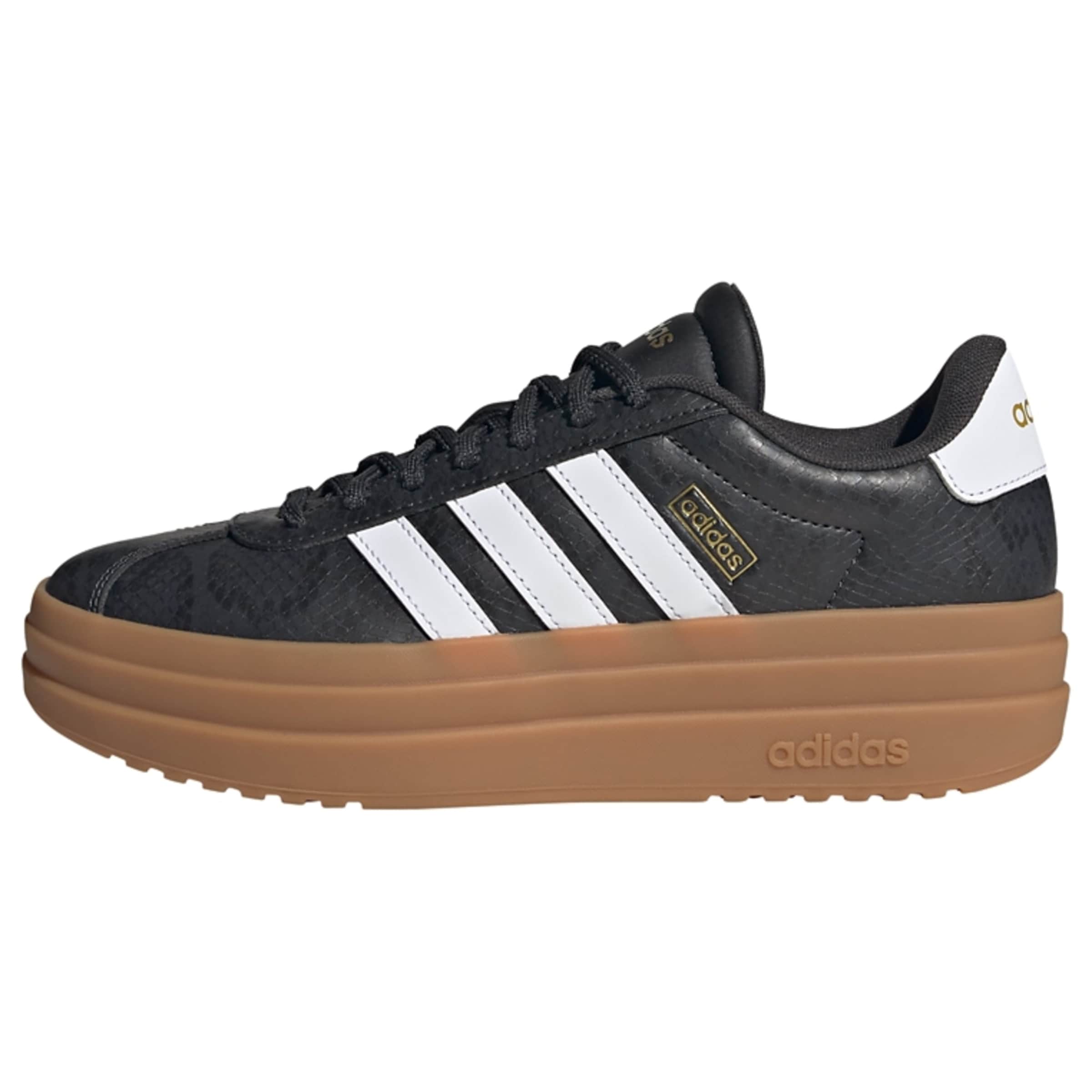 ADIDAS SPORTSWEAR Baskets basses 'VL Court Bold' en 36 en or / noir / blanc, Vue avec produit