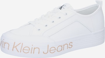 Calvin Klein Jeans - Zapatillas deportivas bajas en blanco: frente