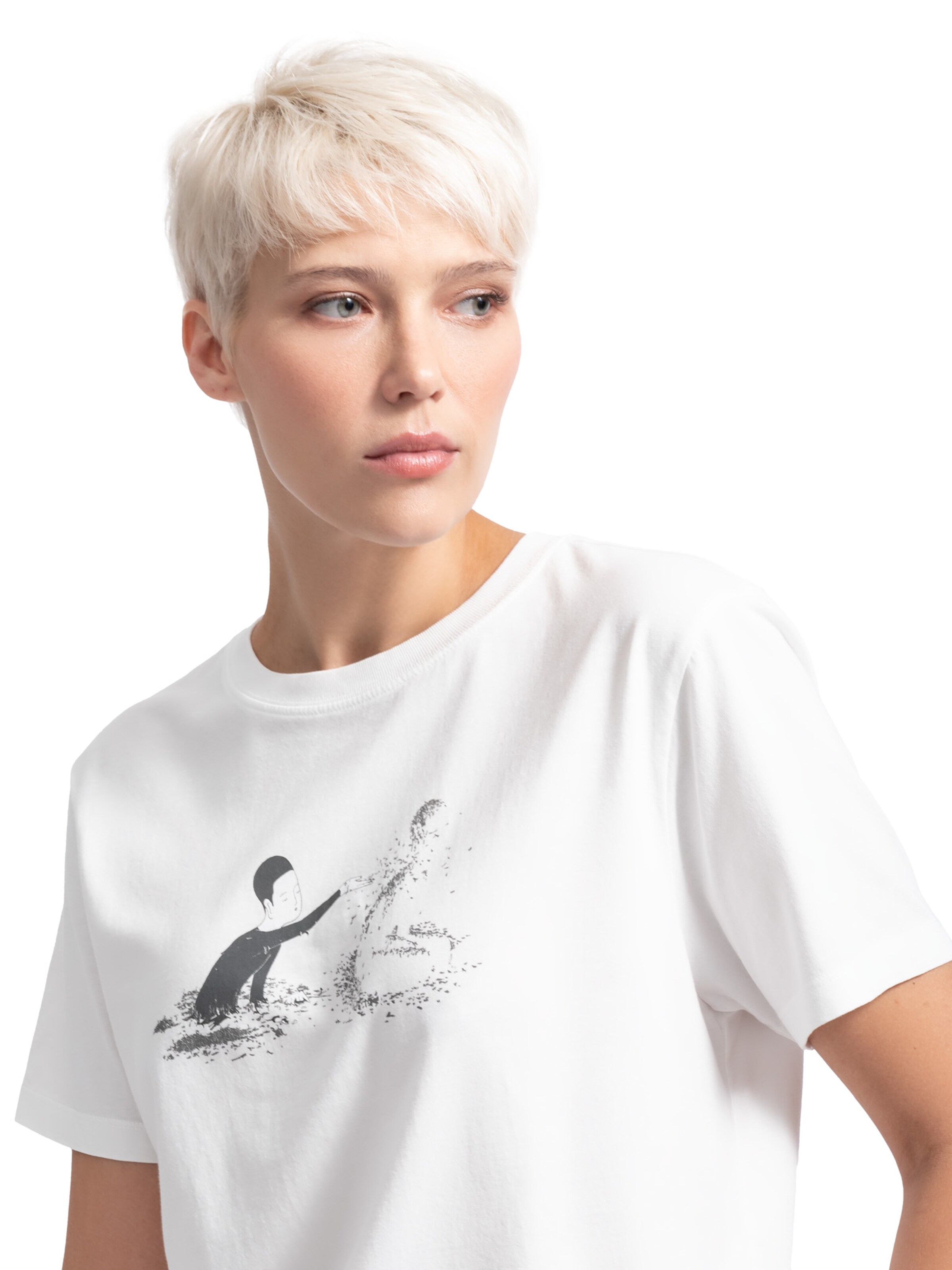 Kaft T-Shirt 'Because Of You' in Weiß