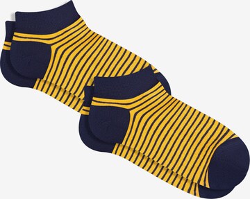 Albero Natur Füßlinge 'Bio-Baumwoll-Sneakersocken Unisex - 2er Pack' in Gelb: Vorderseite