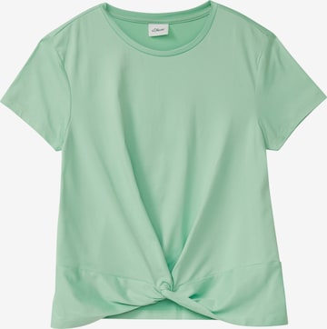 T-Shirt s.Oliver en vert : devant