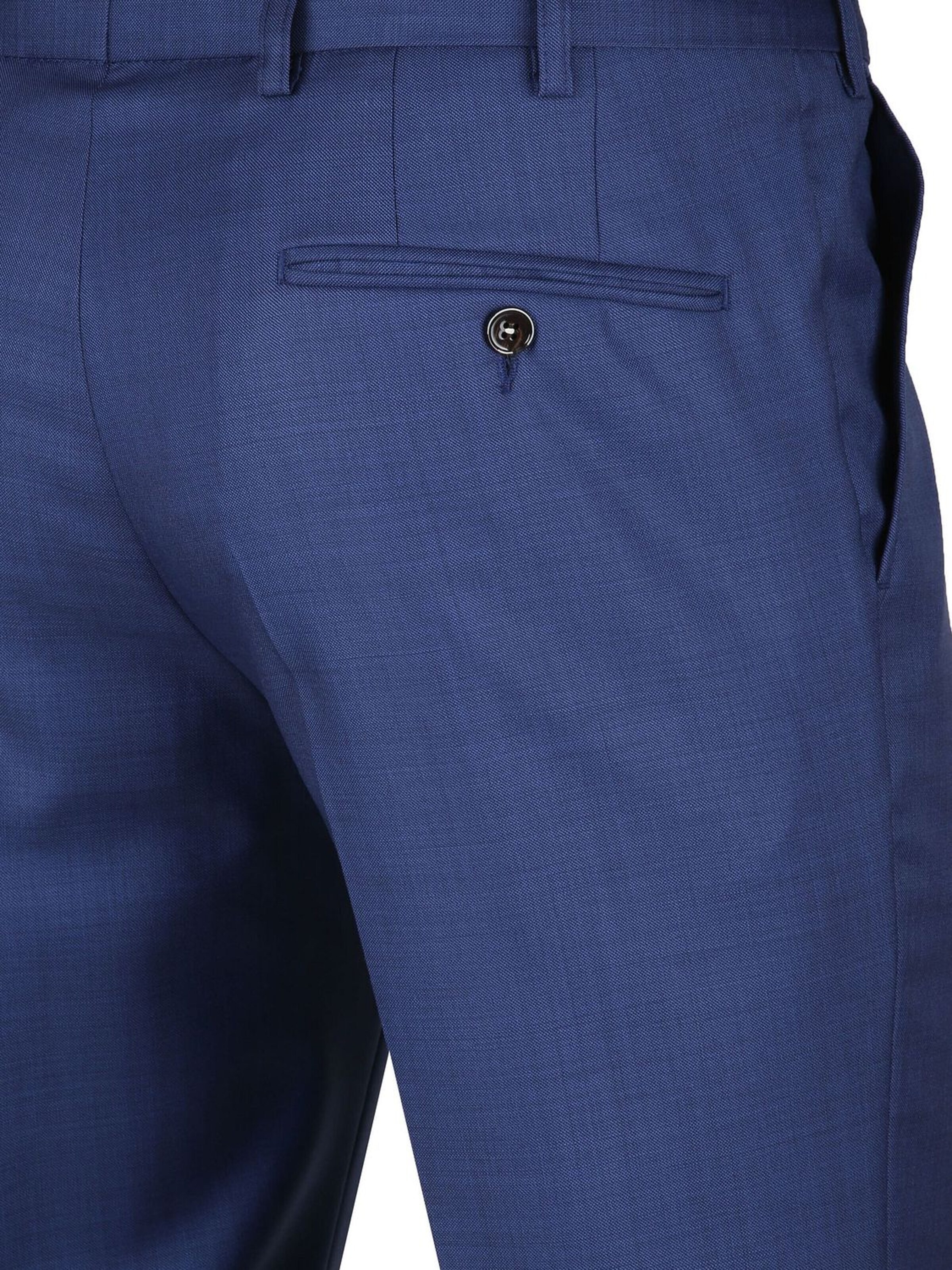 Regular Pantalon à plis 'Evans' Suitable en bleu