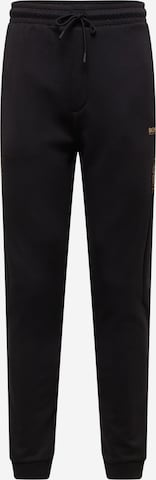 BOSS Green Tapered Trousers 'Hadiko 2' in Black: front