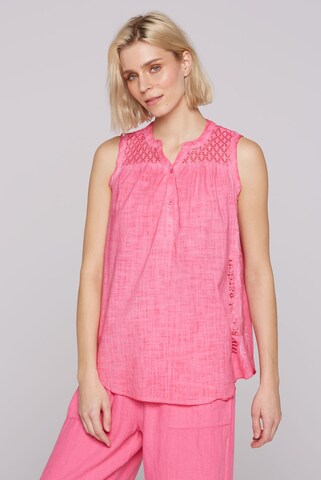 Soccx Blouse in Pink: front