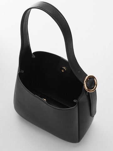 MANGO Schultertasche 'SALVA' in Schwarz