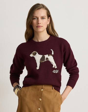 Pull-over Lauren Ralph Lauren en rouge : devant