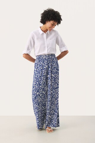 Part Two Wide leg Broek 'Alfies' in Blauw