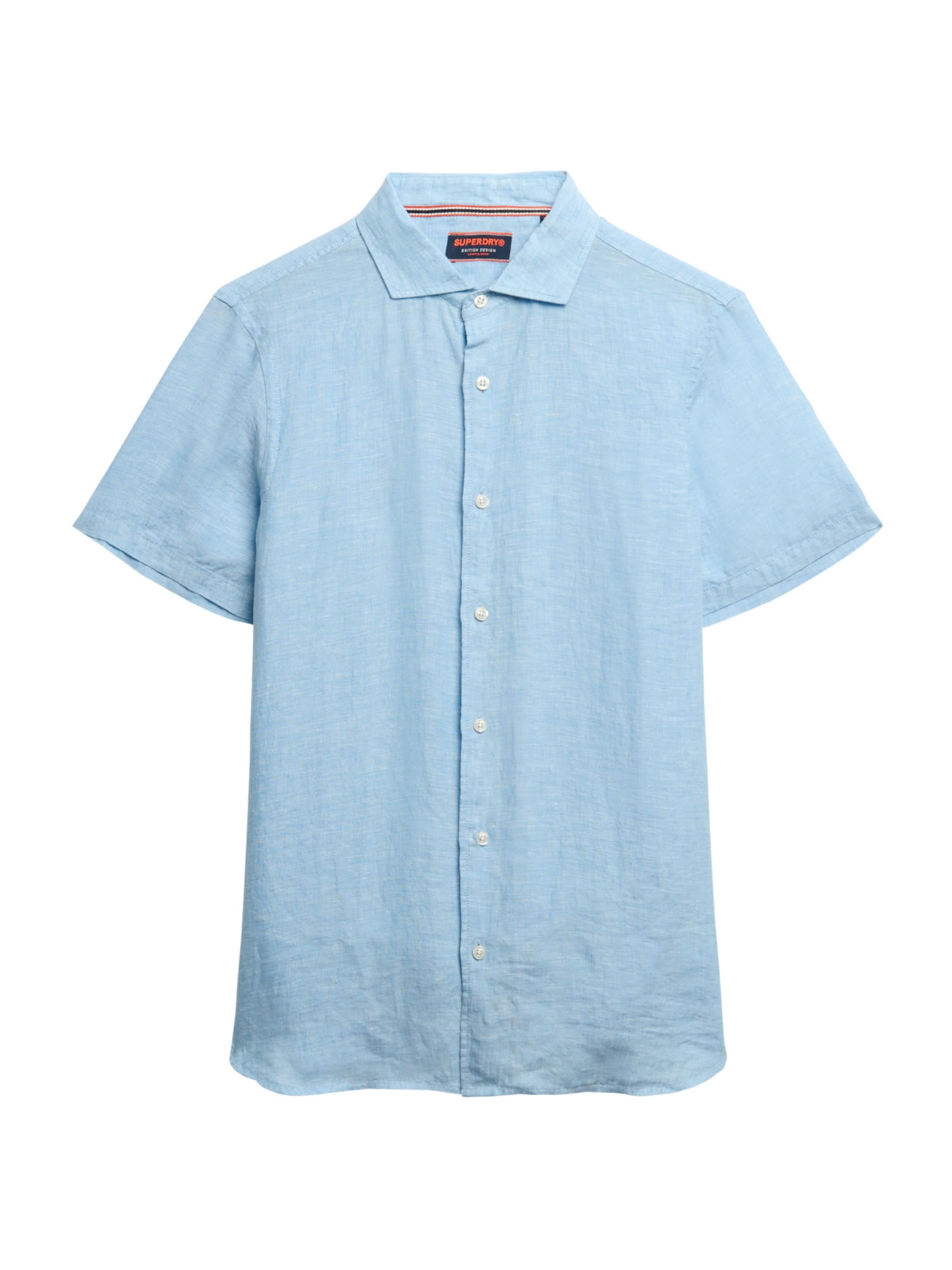 Coupe regular Chemise Superdry en bleu : devant