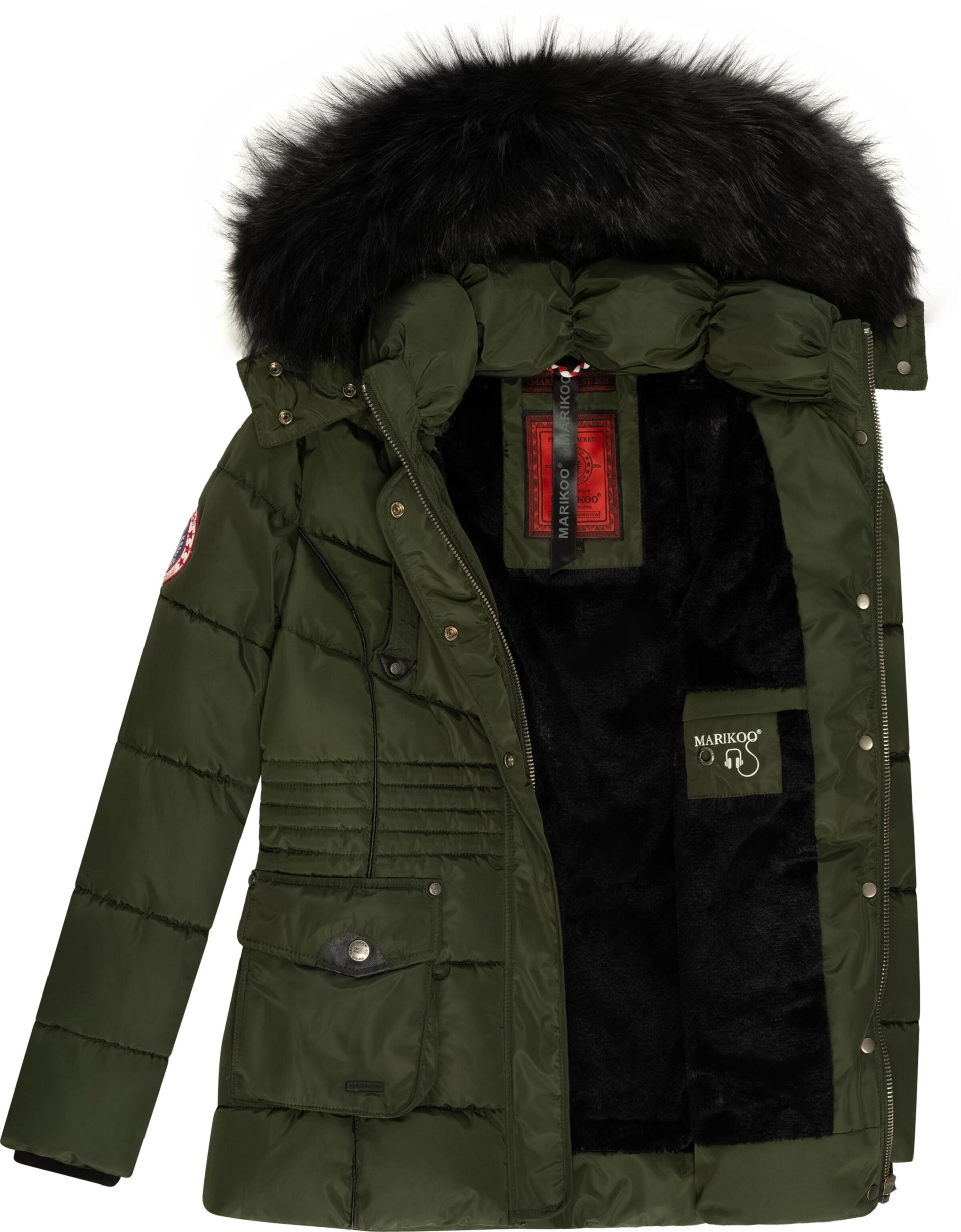 MARIKOO Vinterjacka 'Vanilla' i grön